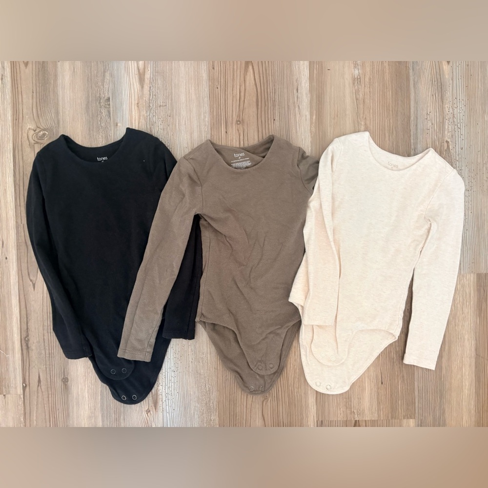 3 tones for kids body suits size 4t
